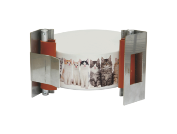 HIX 2-Step Clasp "Snap" Cat Bowl Wraps 6" diameter, 2.875" tall