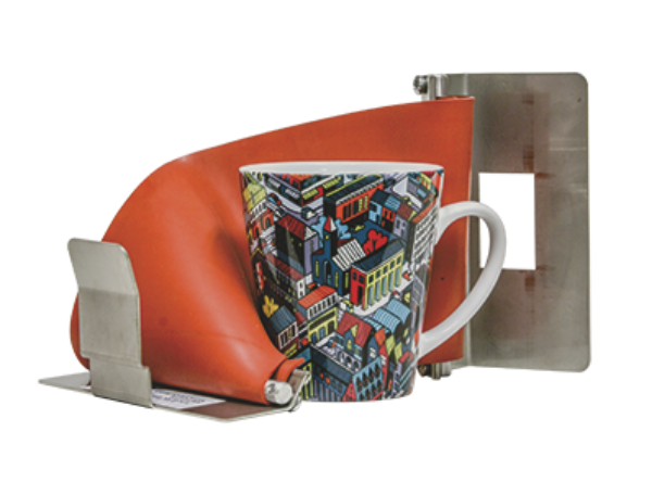 HIX 2-Step Clasp 12oz Latte - "Snap" Mug Wraps 2.5" base diameter, 3.6" top diameter , 4.75" tall