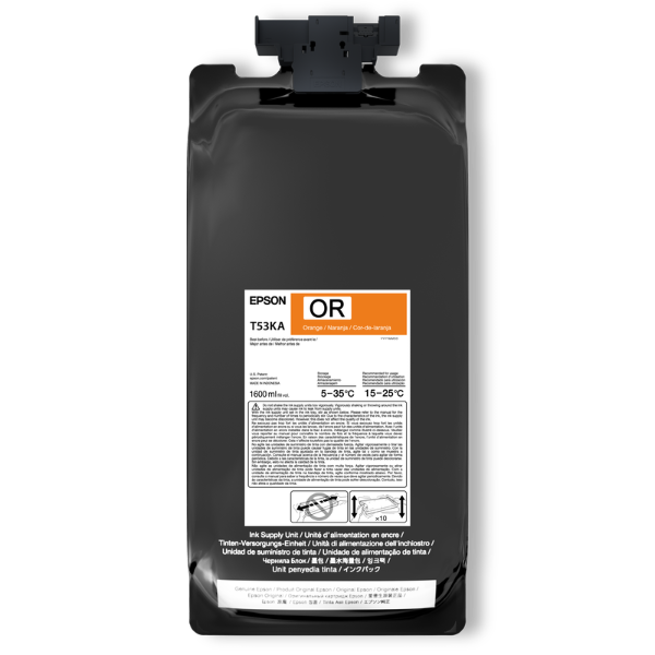 Epson UltraChrome DS Orange Ink 1.6 Liter for SureColor F6470H, F9570H (2 Pack)