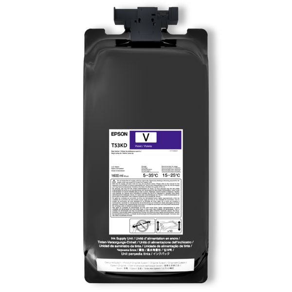 Epson UltraChrome DS Violet Ink 1.6 Liter for SureColor F6470H, F9570H (2 Pack)