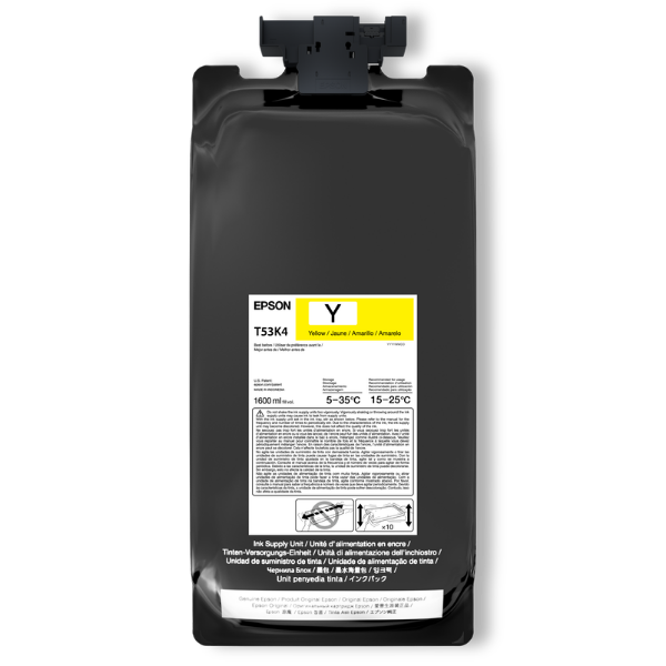 Epson UltraChrome DS Yellow Ink 1.6 Liter for SureColor F6470, F6470H (2 Pack)	