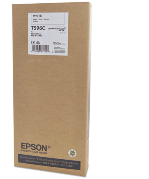 Epson Ink White 350ml for WT7900   T596C00
