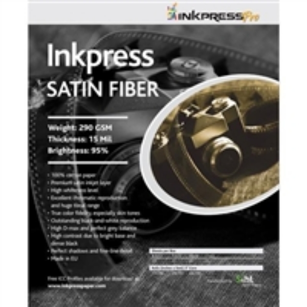 Inkpress Satin Fiber 290gsm 17"x50' Roll