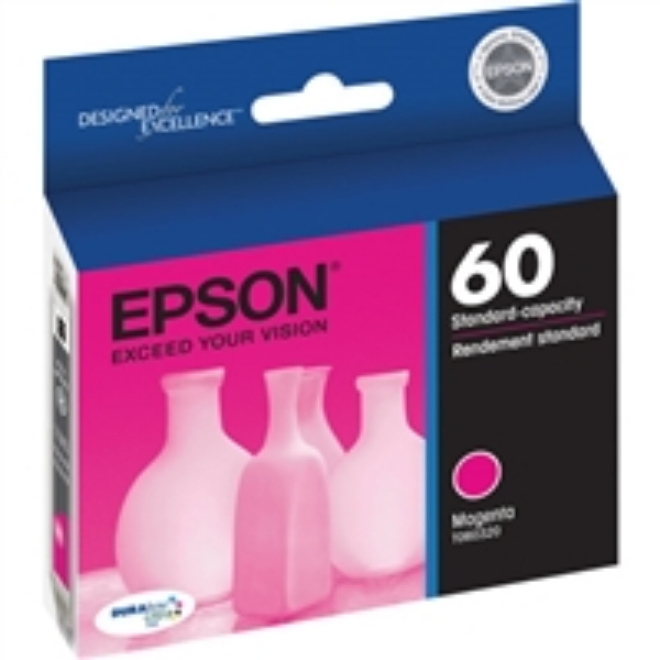 Epson 60 DuraBrite Magenta Ink for Stylus C68, C88+, C88, CX3800, CX3810, CX4200, CX4800, CX5800F, CX7800   T060320