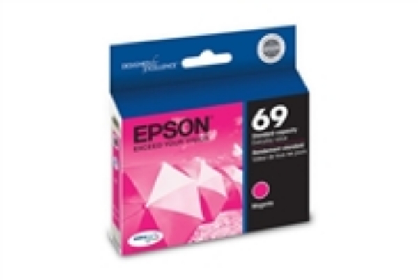 Epson 69 DuraBrite Ultra Ink Magenta for WorkForce 30, 40, 310, 315, 500, 600, 610, 615, 1100   T069320