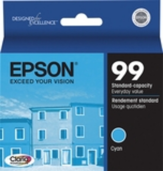Epson 99 Claria Cyan Ink for Artisan 700, 710, 725, 730, 800, 810, 825, 835, 837  T099220