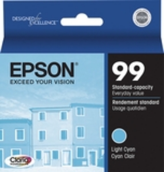 Epson 99 Claria Ink Light Cyan for Artisan 700, 710, 725, 800, 810, 825, 835 Printers  T099520