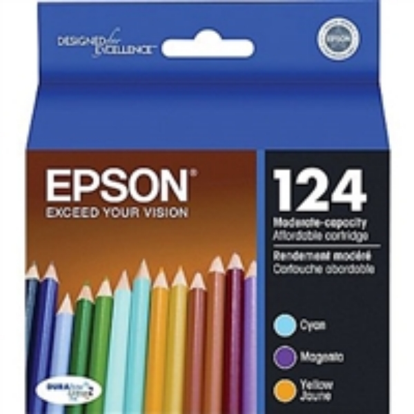 Epson 124 Moderate Cap Color Ink Multipack   T124520