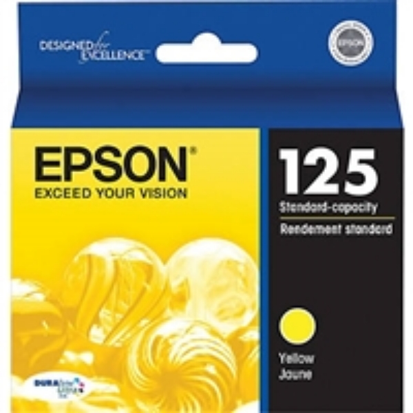 Epson DuraBrite Ultra Ink Yellow for Stylus NX125, NX127, NX130, NX230, NX420, NX530, NX625 and WorkForce 320, 323, 325, 520   T125420