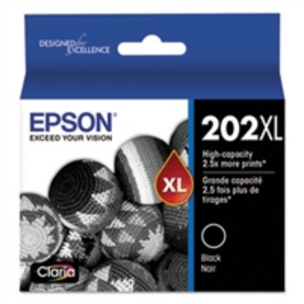 Epson 202XL Black Ink Cartridge for WorkForce 2860 and Expression Home XP 5100   T202XL120S