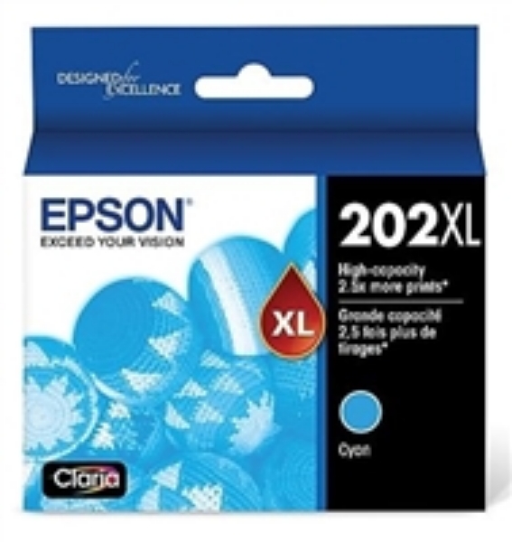 Epson 202XL Cyan Ink Cartridge for WorkForce 2860 and Expression Home XP 5100    T202XL220S