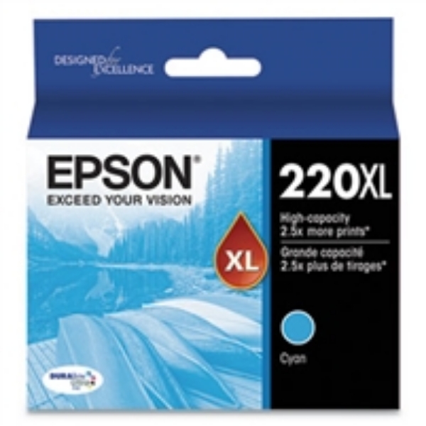Epson 220XL DURABrite Ultra High Yield Cyan Ink Cartridge   T220XL220S