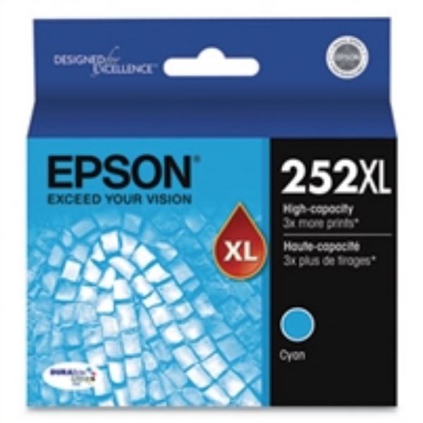 Epson 252 DURABrite Ultra High Yield Cyan Ink Cartridge   T252XL220S