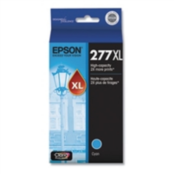 Epson 277XL High Capacity Cyan Ink Cartridge for Expression Photo XP 850, 860, 950, 960   T277XL220 S