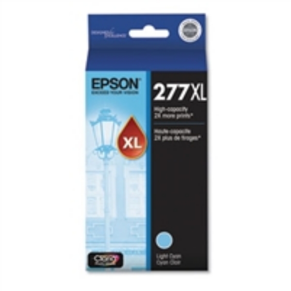 Epson 277XL High Capacity Light Cyan Ink Cartridge for Expression Photo XP 850, XP 860, XP 950, XP 960    T277XL520 S