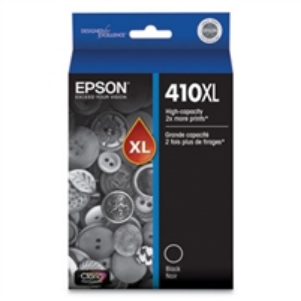 Epson 410 Claria Premium High Capacity Black Ink Cartridge W/Sensormatic Xp 53