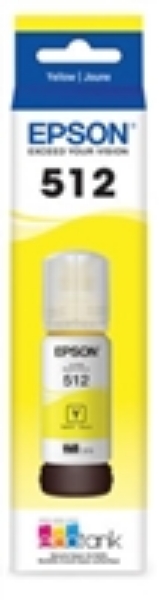 Epson EcoTank 512 Yellow Ink Bottle for Premium Expression ET 7750, ET 7700