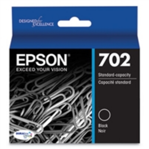 Epson T702 DURABrite Ultra Standard Capacity Black Ink Cartridge for WorkForce Pro WF 3730, WF 3733, WF 3720    T702120S