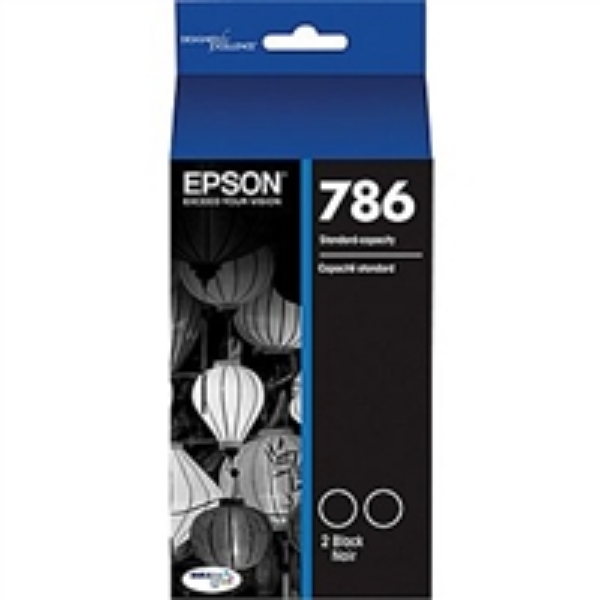 Epson Durabrite Standard Capacity Black Dual Pack   T786120 D2
