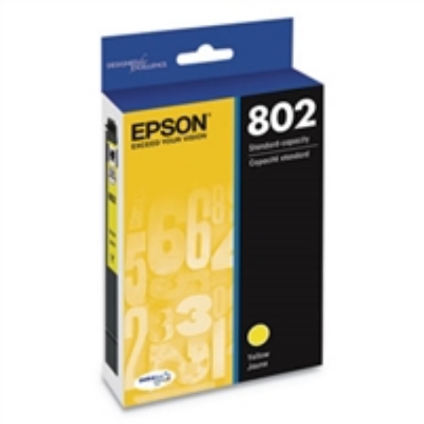 Epson 802 Yellow DURABrite Ultra Standard Capacity Ink Cartridge for Epson WorkForce 4720