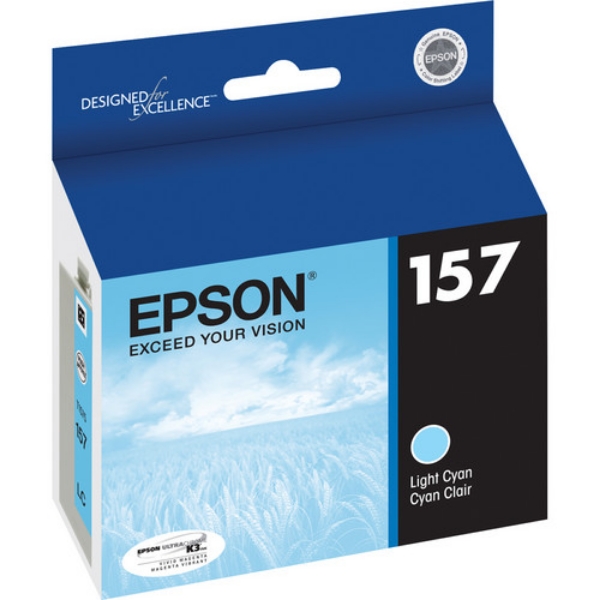 Epson 157 UltraChrome K3 Light Cyan Ink 25.9ml for Stylus R3000 T157520
