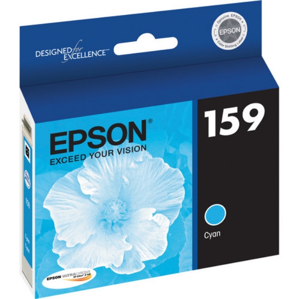 Epson 159 UltraChrome Hi Gloss Cyan Ink for Stylus R2000 T159220