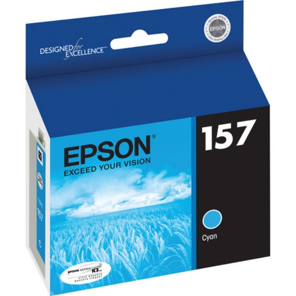 Epson 157 UltraChrome K3 Cyan Ink 25.9ml for Stylus R3000 T157220