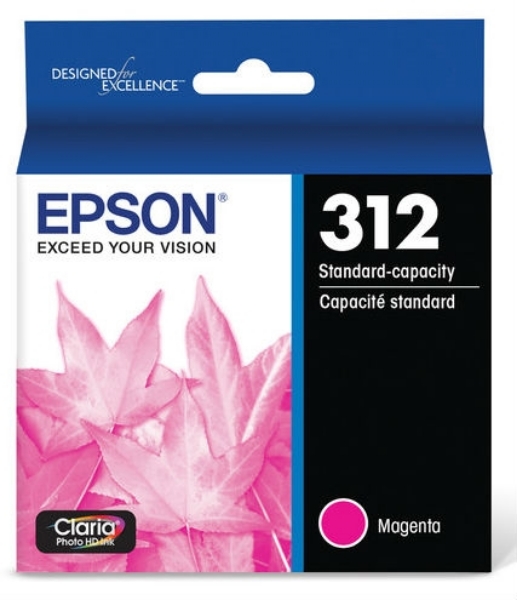 Epson 312 Claria Photo HD Magenta Ink for XP 15000, XP 8500 T312320S