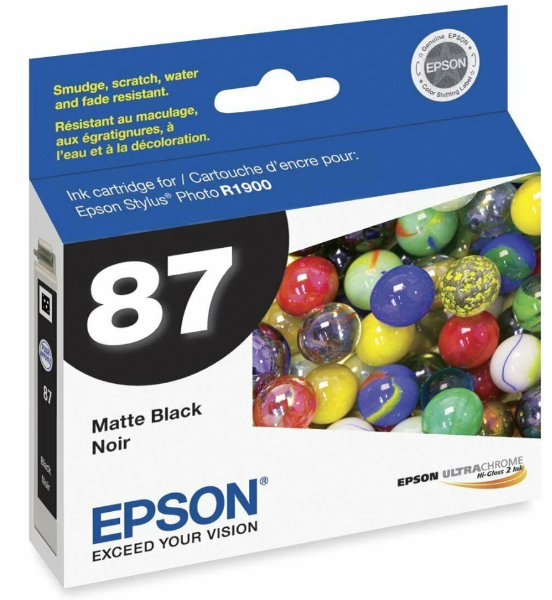 Epson 87 UltraChrome Ink Matte Black for Stylus Photo R1900 T087820