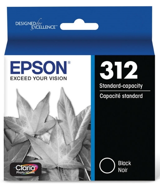 Epson 312 Claria Photo HD Black Ink for XP 15000, XP 8500 T312120S