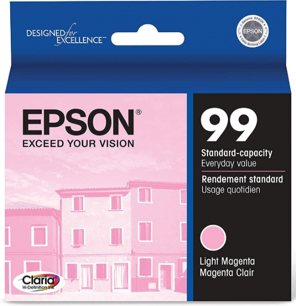 Epson 99 Claria Ink Light Magenta for Artisan 700, 710, 725, 730, 800, 810, 835, 837 T099620