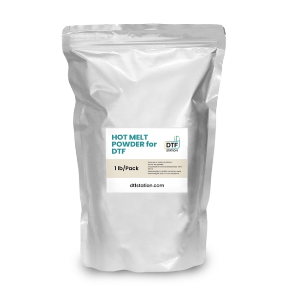 DTF Station Hot Melt Powder 1lb White for Direct to Film on DTG Printers