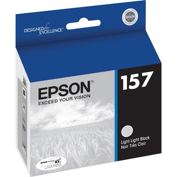 Epson 157 UltraChrome K3 Light Light Black Ink 25.9ml for Stylus R3000 T157920