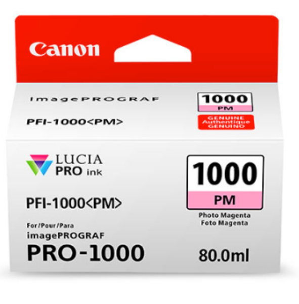 Canon PFI 1000PM Photo Magenta Ink Tank 80ml for imagePROGRAF PRO 1000 0551C002AA