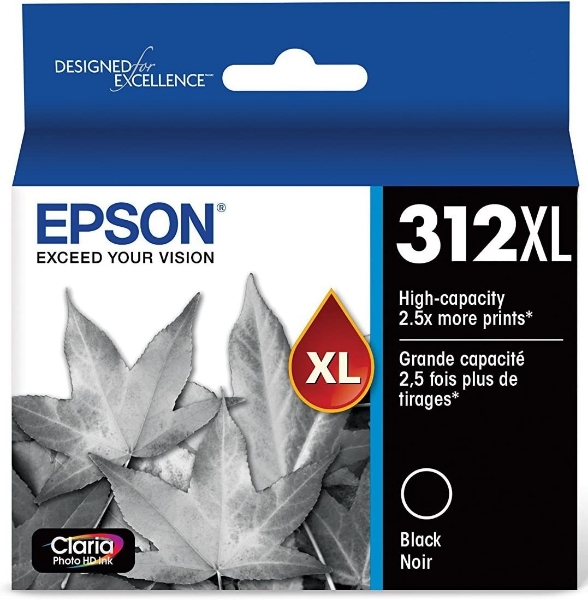 Epson T312XL Claria Photo HD Black Ink for XP 15000/XP 8500 T312XL120S