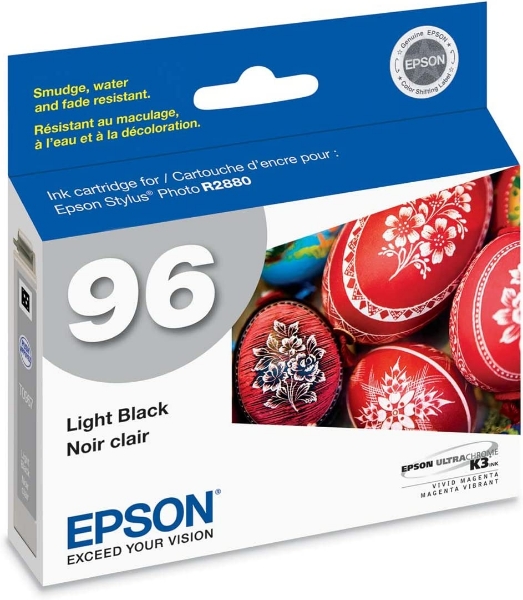 Epson 96 UltraChrome K3 Ink Light Black for Stylus R2880 T096720