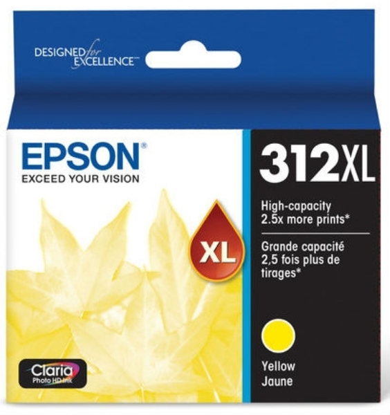 Epson T312XL Claria Photo HD Yellow Ink for XP-15000, XP-8500 - T312XL420S