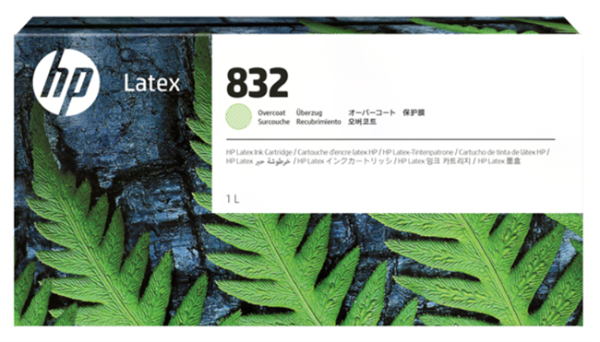 HP 832 1-Liter Overcoat Ink Cartridge for Latex 630, 630 W, 700, 700W, 730, 730W