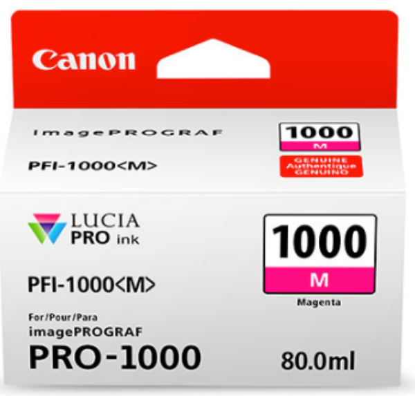 Canon PFI-1000M Magenta Ink Tank 80ml for imagePROGRAF PRO-1000 - 0548C002AA