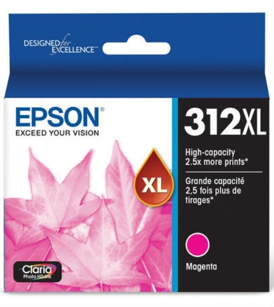 Epson T312XL Claria Photo HD Magenta Ink for XP-15000, XP8500 - T312XL320S