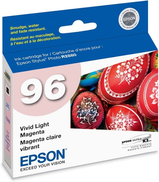 Epson 96 UltraChrome K3 Ink Vivid Light Magenta for Stylus R2880 - T096620