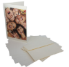 Premier Imaging Smooth Hot Press Fine Art Museum Grade Natural White - 12mil 205gsm C2S - 10" x 7" - 20 Scored Greeting Cards