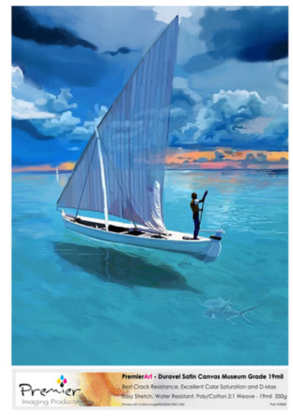 Premier Imaging Duravel Satin Canvas 19mil 350gsm 8.5" x 11" - 20 Sheets