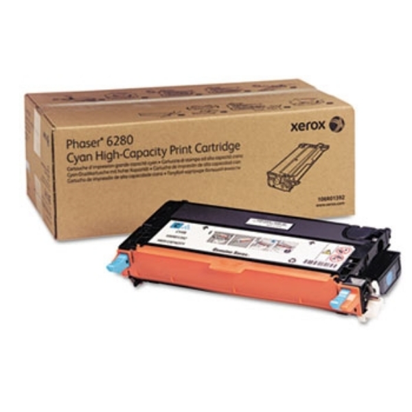 Xerox Phaser 6280 Cyan High-Capacity Toner Cartridge - 106R01392