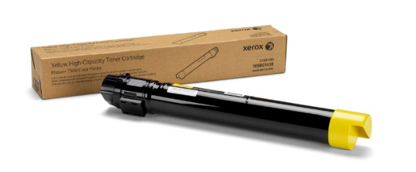 Xerox Phaser 7500 Yellow High-Capacity Toner Cartridge - 106R01438