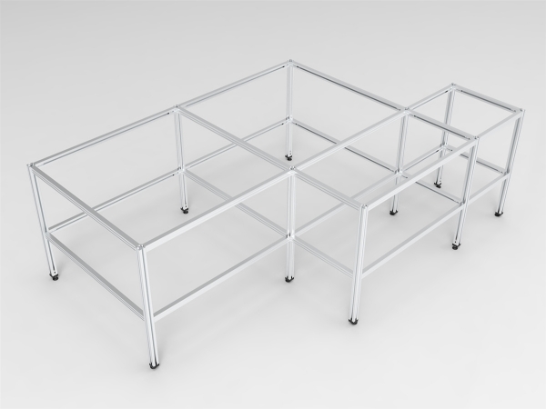 Keencut M-Bench System Bench Base - 2’x2' (23.75"L x 23.75"W x 35.5"H)