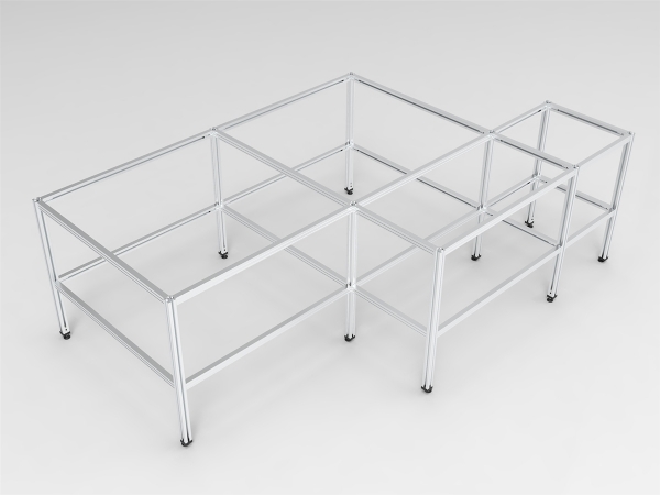 Keencut M-Bench System Bench Base - 4’x2'(45.75"L x 23.75"W x 35.5"H)