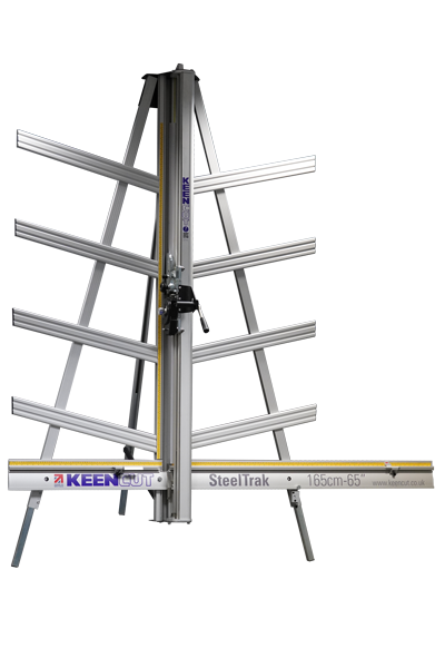 Keencut SteelTrak ST250 Vertical Cutter 98"H Cut Length, 3 Cutting Tools
