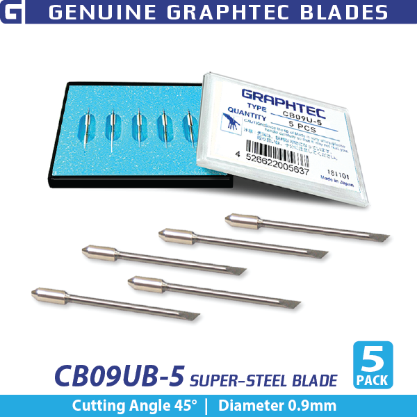 GRAPHTEC 0.9mm Supersteel Blade 45Â° (5/pack)/for PHP33/35-CB09N-HS Bladeholder