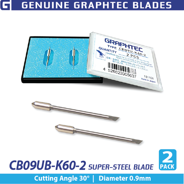 GRAPHTEC 0.9mm Super-Steel Blade Tint film, 30° (2/pack)/for PHP33/35-CB09N-HS Bladeholder